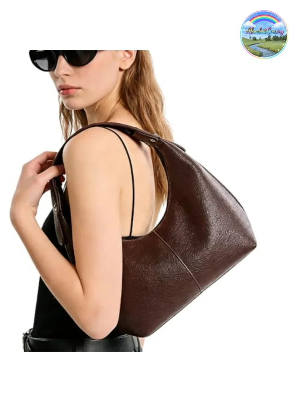 Vegan Leather Hobo Shoulder Bag Tote Y2K Purse Clutch